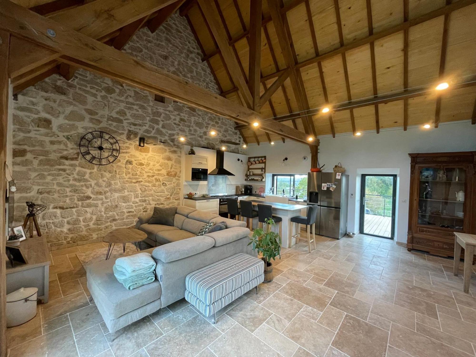 Ancienne Grange Renovee En Xaintrie Villa Hautefage Exteriör bild